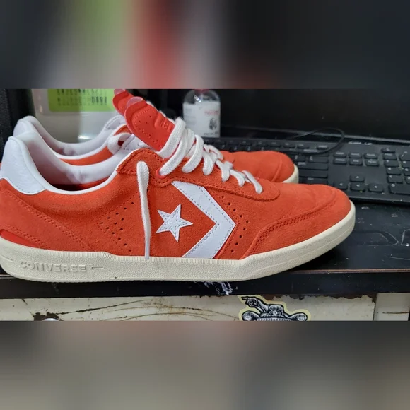 Converse Red and White Sneakers - Picture 9 of 9